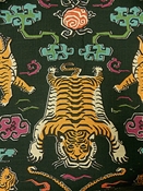 Tiger Republic Jet Hillary Farr Fabric Designs by Covington